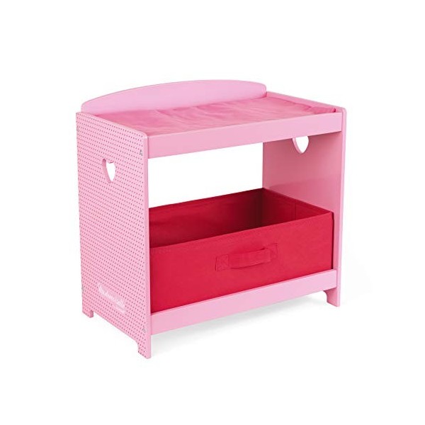 JANOD- Table à Langer Mademoiselle Bois , J06563, Rose