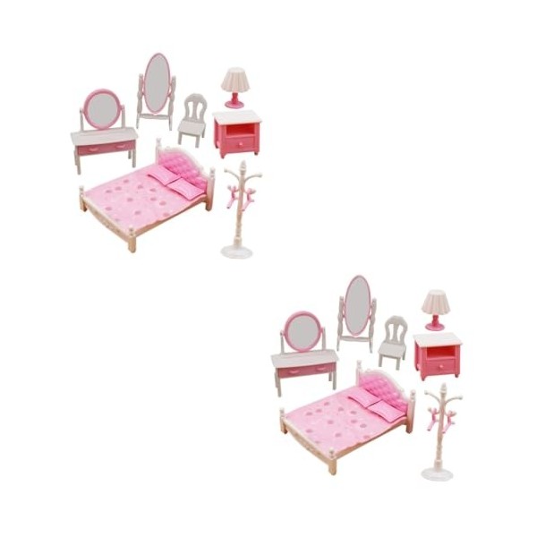 ibasenice 4 Ensembles Dresser Modèle Mini Maison Meubles Modèle Maison De Poupée Meubles Accessoires Enfants Mini Maison Déco