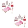 ibasenice 4 Ensembles Dresser Modèle Mini Maison Meubles Modèle Maison De Poupée Meubles Accessoires Enfants Mini Maison Déco