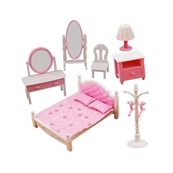 ibasenice 4 Ensembles Dresser Modèle Mini Maison Meubles Modèle Maison De Poupée Meubles Accessoires Enfants Mini Maison Déco