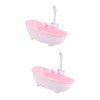 Gadpiparty 4 Pièces Jouets Pour Baignoire à Vaporiser Meubles De Poupée Fournitures De Bain De Poupée Jouets De Pulvérisation