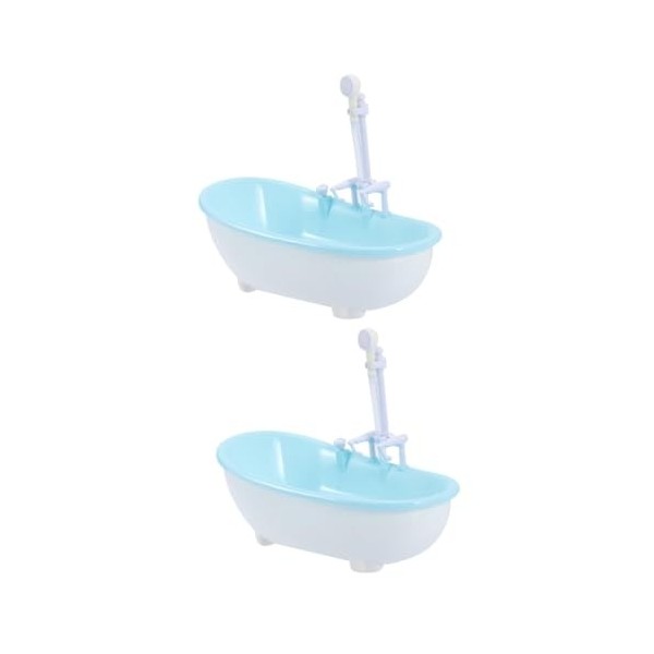 Gadpiparty 4 Pièces Jouets Pour Baignoire à Vaporiser Meubles De Poupée Fournitures De Bain De Poupée Jouets De Pulvérisation