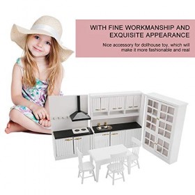 Kit De Modèle De Meubles De Cuisine Pour Maison De Poupée, échelle 1:12, Mini Ensemble De Meubles En Bois, Accessoires De Déc