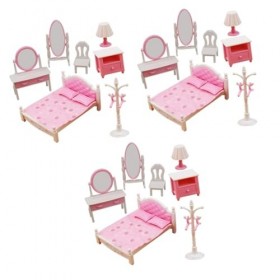 ibasenice 3 Ensembles Commode Modèle Maison De Poupée Kit De Bricolage Accessoires De Meubles De Maison De Poupée 1 12 Échell