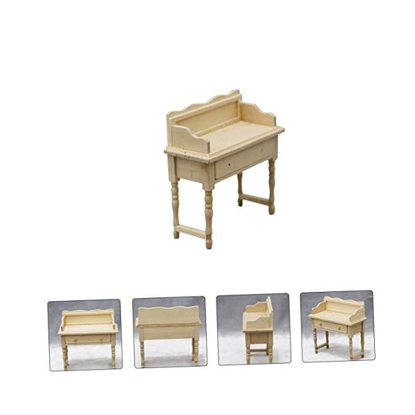 Abaodam 3 Pièces Accessoires De Bureau pour Maison De Poupée Meubles pour Enfants Vanité De Bureau Mini Ornement De Maison Co