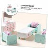 Toyvian 1 Ensemble De Meubles Simulés Jouets Maisons De Poupées en Bois Enfants Décor Mini Maison De Poupée Meubles Miniature