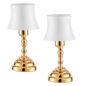 BESTonZON 2 Pièces Lampe De Bureau Maison De Poupée Lumière LED Décor Lumières Miniatures Pour Maison De Poupée Mini Maison L