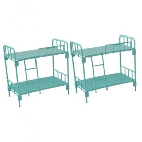 ERINGOGO 2 Pièces Lit Superposé Mini Moule Mini Échelle Bébé Lit De Poupée Meubles De Maison De Poupée en Bois Miniture Maiso