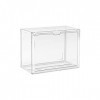 Colcolo Vitrine Transparente présentoir Anti-poussière Support de Stockage Support de Protection Cube Organisateur boîte daf