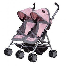 Daisy Chain Poussette pour poupées Zipp Twin Max - Recommandé pour Les Enfants de 4 à 9 Ans. Classic Pink 