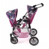 Bayer Chic 2000 Poussette Twinny pour Deux poupées - Poussette jumelle pour Enfants de 4 à 8 Ans - Licorne - Rose Marine - 69