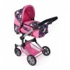 Bayer Chic 2000 587-43 Jara Poussette pour poupée combinée 2 en 1 pour Enfants de 4 à 8 Ans Motif Licorne, Rose Marine