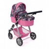 Bayer Chic 2000 Poussette de poupée Nele, Poussette combinée 2 en 1 pour Enfants de 4 à 8 Ans, Licorne, Bleu Marine/Rose, 568