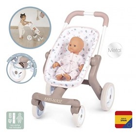 Smoby - Baby Nurse - Poussette Pop - pour Poupons et Poupées - Roues Avant Orientables et Multidirectionnelles - 251218
