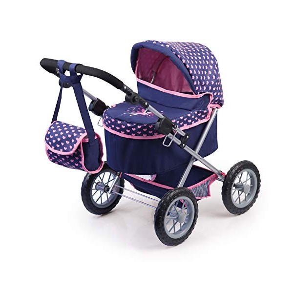 Landau Poussette Poupée - Rose - Pliable - Jouet pour Bébé