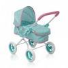 KOOKAMUNGA KIDS Poussette Landau pour Poupée | 2 en 1 avec Couffin pour Poupee | Réaliste, Réglable et Pliable Bleu 