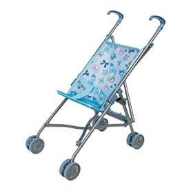 Idena 40069 Poussette de poupée Pliante, Motif Ours Bleu 