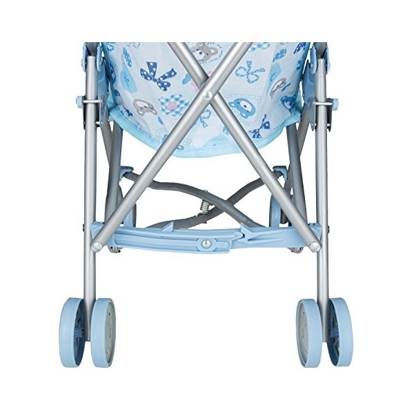 Idena 40069 Poussette de poupée Pliante, Motif Ours Bleu 