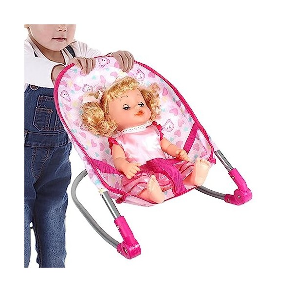 Poussette pour poupées,Poussette Jouets avec Panier Rose Poussette de Poupée - Poussette pour poupées, poussettes Jouets pour