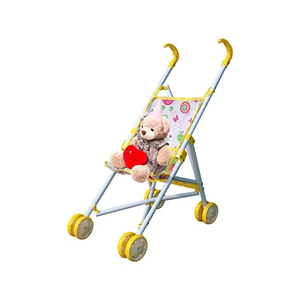 Poussette de poupée - Poussette de poupée pour Enfant avec Panier inférieur,Jouet Pliable, léger et Cadeau pour Anniversaire,