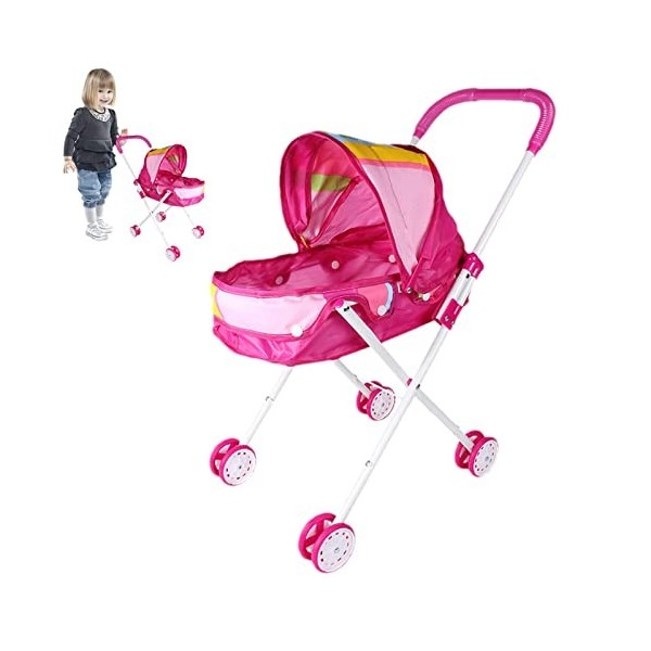 Landau pour Poupée, Poussette, Jouets De Poussette pour Tout Petits, Poussette Landeau Bebe pour Poupée, Poussette De Jeu pou