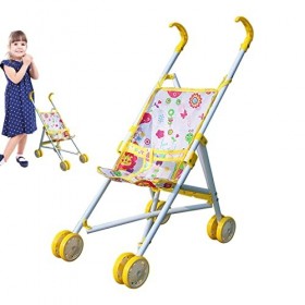 Poussette Jouet | Poussette de poupée adaptée aux avec Panier inférieur,Accessoires de poupée pour Fille à partir de 3 Ans Ac