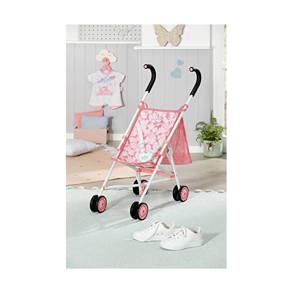 Zapf Creation- Baby Annabell Active Poussette Poupée de 43cm Mains, Jeu créatif Suscite lEmpathie & Améliore Les Aptitudes S