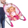 Poussette pour poupées - Poussette Jouets avec Panier Rose Poussette de Poupée | Poussette de poupée pour Filles de 4 à 6 Ans