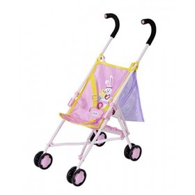 BABY born Stroller with Bag for 43 cm Dolls - Easy for Small Hands, Creative Play Promotes Empathy and Social Skills, For Tod