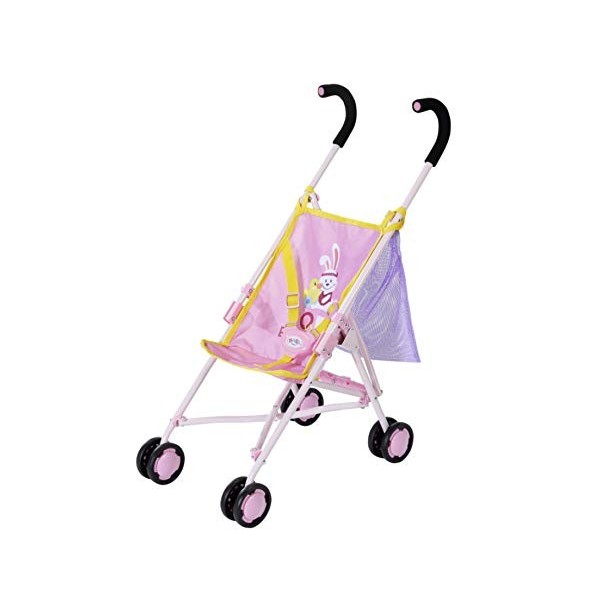 BABY born Stroller with Bag for 43 cm Dolls - Easy for Small Hands, Creative Play Promotes Empathy and Social Skills, For Tod