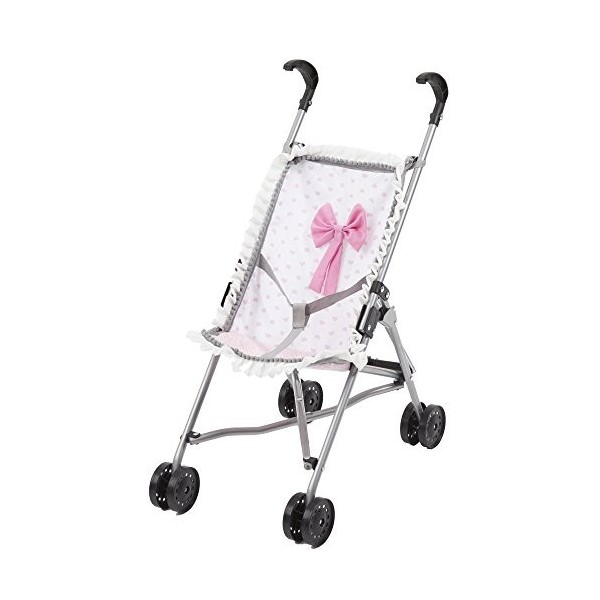 Reig- Poussette a Canne poupée Bebé-Paseo Buggy-Go, RER301411, Rose