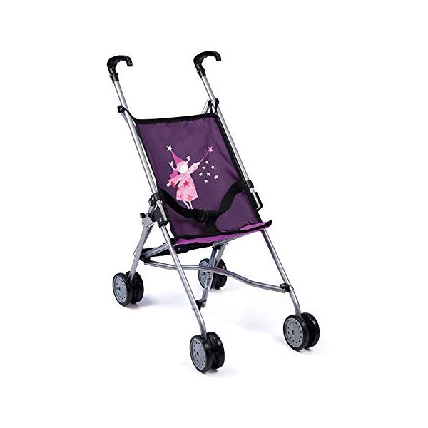 Bayer Design-30112AA, Bayer Design, Buggy pour poupées jouet pour enfants Poussette Canne, Poignée, Pliable, 56 cm, 30112AA