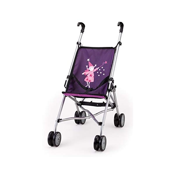 Bayer Design-30112AA, Bayer Design, Buggy pour poupées jouet pour enfants Poussette Canne, Poignée, Pliable, 56 cm, 30112AA