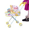 Poussette pour Poupée - Poussette De Poupée Pliable | Poussette Bebe Jouet Fille | Poussette De Poupée | Jouet De Jeu De Rôle