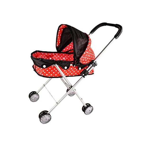 perfk Poussette Chariot Pliable Enfants , Rouge