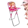 Poussette poupée | Jouets Poussette Rose avec Panier,Poussette pour poupées, poussettes Jouets pour stimuler limagination et