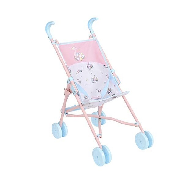 HTI BabyBoo Single Stroller, Toy Dolls Buggy, Baby Doll Pushchair, Childrens Baby Doll Stroller Toy Umbrella Fold Stroller, R