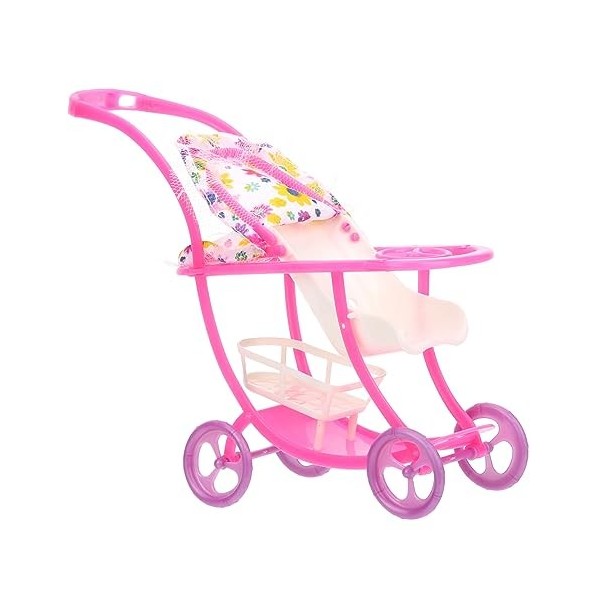 ibasenice 3 Pièces Chariot Bébé Jouer à La Poussette Porte-œufs De Maquillage Poussette Babydoll Modèle De Poussette De Poupé