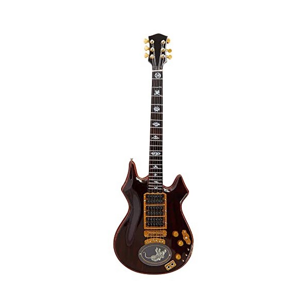 Jerry Garcia Grateful Dead Réplique de guitare miniature Tigre – Cadeaux musicaux – Ornement fait à la main échelle 1/4 – C