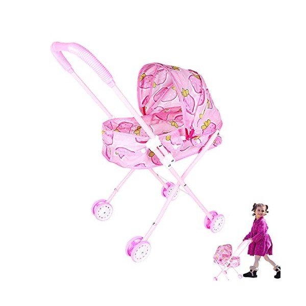 Cipliko Baby Doll Playset Deluxe Essential Accessoires De Poupée Sac À Bandoulière Et Panier Intégré Poussette pour Poupées