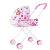 Poussette de poupée, 54 cm / 21 Pouces de Jouet bébé Pliable Pram avec canopée, Poussette Jouet à capacité réglable, poignée 