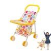 Poussette bébé - Poussette bébé réaliste pour poupées Pliable - Les Enfants Jouent des Poussette Jouant des Couleurs Lumineus