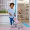 JC Toys Berenguer Boutique | Poussette Simple Parapluie pour bébé | Thème éléphant | Rose | À partir de 2 Ans