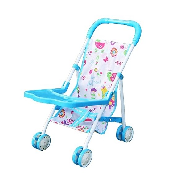 Landau Jouet Landau pour Poupée pour 3 Enfants Et Plus Pliable Landau Jouet Simulé Grande Capacité Poussette pour Bébé Jouet 