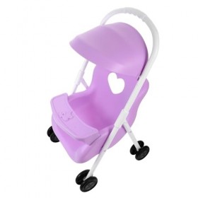 Vaguelly Accessoires De Poussette De Maison De Jeu De Poussette De Poupée Poussette Violet Raisin Poussette De Poupée Plian