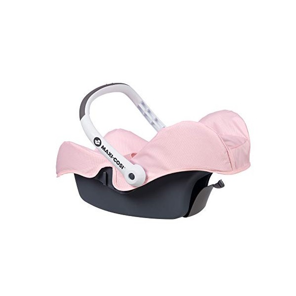 Siège Bébé Jouet Smoby Maxi-Cosi Rose - Pour Poupons Jusqu’à 42 Cm - Poignée Orientable - À Partir De 3 Ans
