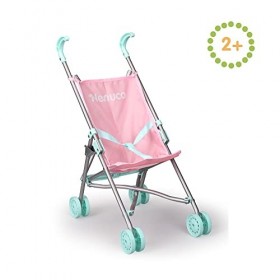Nenuco - Poussette en métal, Poussette Rose et Bleu, Pliable pour emmener bébé Nenuco pour Une Promenade et Jouer avec Les po