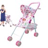 Poussette pour poupées - Poussette Pliable pour Enfant avec Panier inférieur - Poussette pour samuser en Plein air, Accessoi