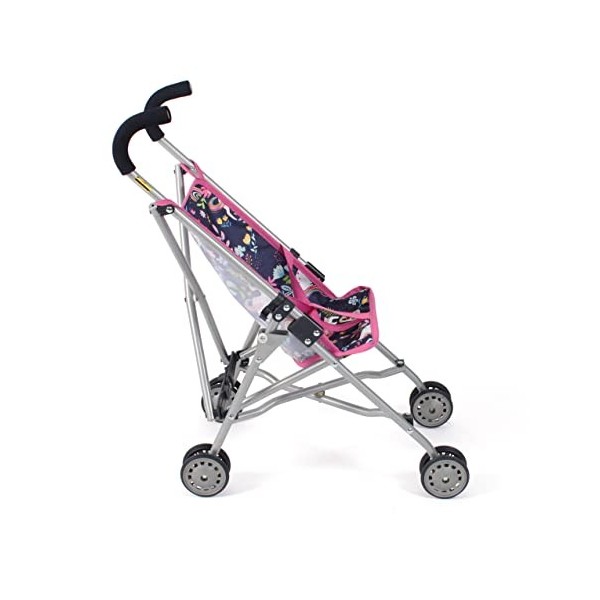 Bayer Chic 2000 Poussette pour poupée Roma, Mini Buggy, Licorne, Bleu Marine, Rose, 601-43