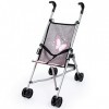 Bayer Design Poussette pour Poupon, Poussette Jogger, Pliable, Con cinturón de seguridad, Gris, Rose, Papillon 30533AA